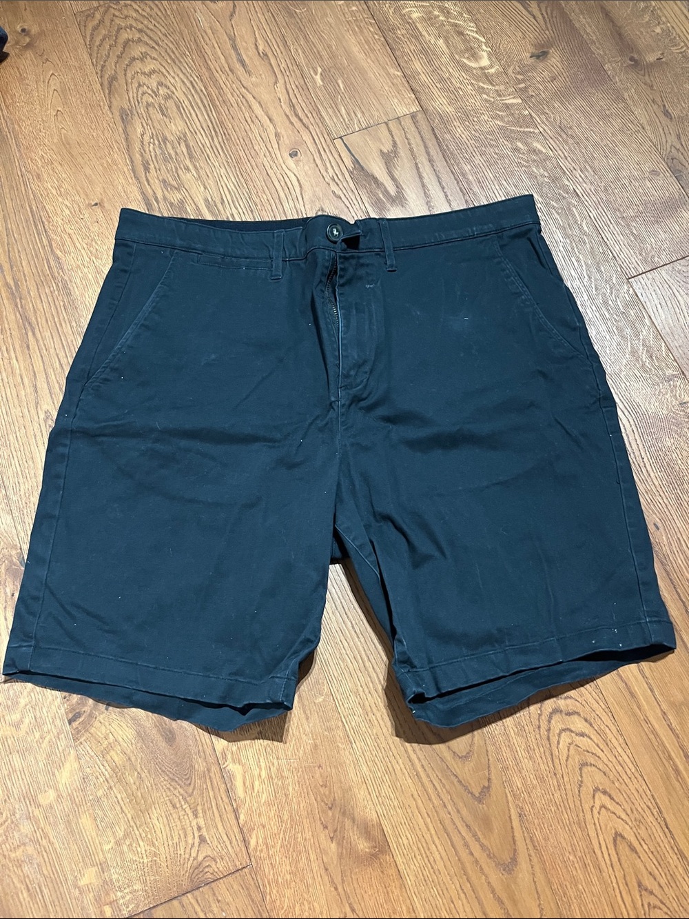 Jachs Black Flat-Front Men's Shorts